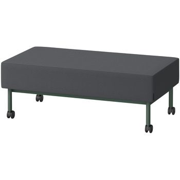 注文コード:81773748 CLソファ 背なし ストレートタイプ キャスター付 W1200 張地DY<配送時組立サービス付> イトーキ