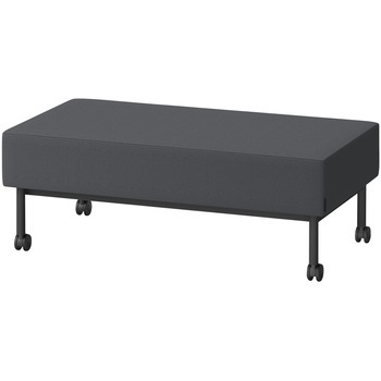 注文コード:81773924 CLソファ 背なし ストレートタイプ キャスター付 W1200 張地DY<配送時組立サービス付> イトーキ