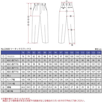 注文コード:81799404 スラックス 裾上げ済み 選べる股下 ツータック オールシーズン ウォッシャブル 速乾 Teagles (トーマセンイ)