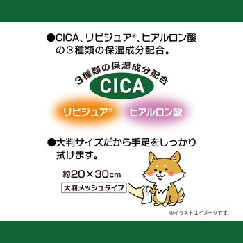 注文コード:81862701 おさんぽあとの足ふきウェットシート - クリーンワン