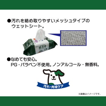 注文コード:81862701 おさんぽあとの足ふきウェットシート - クリーンワン