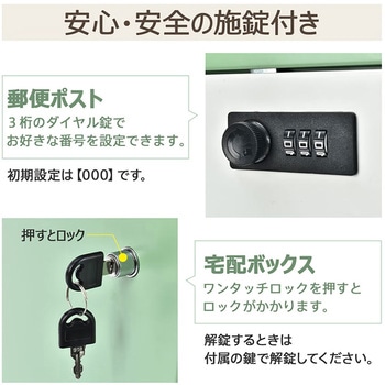 注文コード:81903748 宅配ボックス ダークグレー - 万方商事
