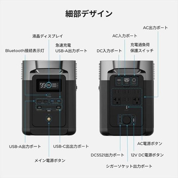 注文コード:81966416 ポータブル電源 DELTA2 デルタ2 1024Wh - EcoFlow(エコフロー)