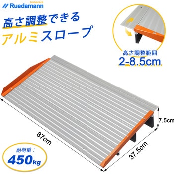 注文コード:81996875 段差スロープ 高さ組み替え可能 アルミ製 高さ7.5cm - Ruedamann