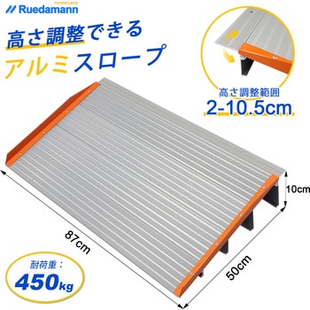 注文コード:81996918 段差スロープ 高さ組み替え可能 アルミ製 高さ10cm - Ruedamann