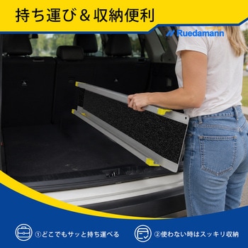 注文コード:81996961 車椅子スロープ 伸縮式 全長182cm - Ruedamann
