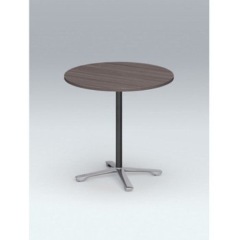 注文コード:82007654 ホバーテーブル 昇降タイプ 十字脚 円型 アルミミラー脚 キャスター付 Φ750<配送時組立サービス付> イトーキ