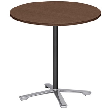 注文コード:82007679 ホバーテーブル 昇降タイプ 十字脚 円型 アルミミラー脚 キャスター付 Φ750<配送時組立サービス付> イトーキ