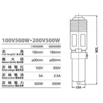 注文コード:82036215 冨士製 ハロゲンランプ 100V 500W - 冨士電球工業