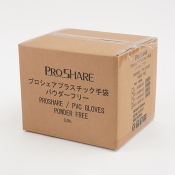 注文コード:82040047 プロシェアプラスチック手袋 薄手タイプ パウダーフリー - ナビス(アズワン)