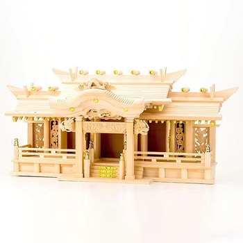 注文コード:82083140 神棚 迫力のある本格大型神棚 【三社 飛鳥】 神棚 裏屋根開きで簡単お札交換 - 神棚の里