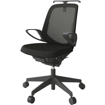 注文コード:82266496 ノートチェア ローバック 固定肘 ハンガー ランバーサポート付 メッシュJE ナイロンキャスター<配送時組立サービス付> イトーキ