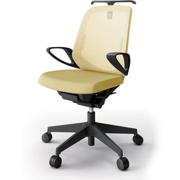 注文コード:82266530 ノートチェア ローバック 固定肘 ハンガー ランバーサポート付 メッシュJE ナイロンキャスター<配送時組立サービス付> イトーキ