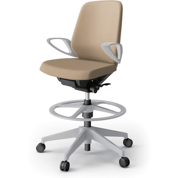 注文コード:82341098 ノートチェア ハイポジションタイプ ローバック 固定肘 ビニールレザーDL 樹脂脚<配送時組立サービス付> イトーキ