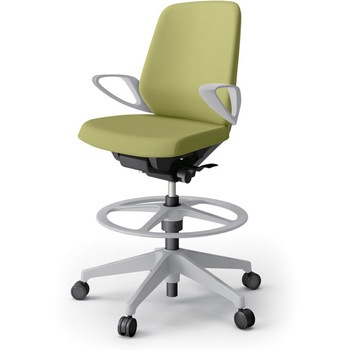 注文コード:82341107 ノートチェア ハイポジションタイプ ローバック 固定肘 ビニールレザーDL 樹脂脚<配送時組立サービス付> イトーキ