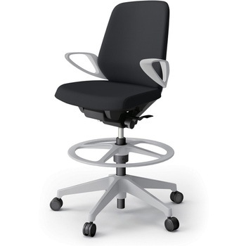 注文コード:82341134 ノートチェア ハイポジションタイプ ローバック 固定肘 ビニールレザーDL 樹脂脚<配送時組立サービス付> イトーキ