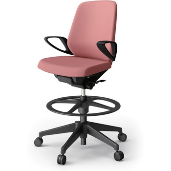 注文コード:82341177 ノートチェア ハイポジションタイプ ローバック 固定肘 ビニールレザーDL 樹脂脚<配送時組立サービス付> イトーキ