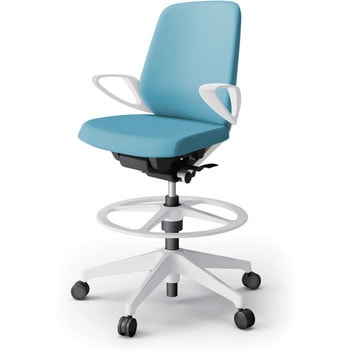 注文コード:82341247 ノートチェア ハイポジションタイプ ローバック 固定肘 ビニールレザーDL 樹脂脚<配送時組立サービス付> イトーキ