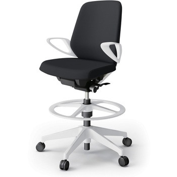 注文コード:82341256 ノートチェア ハイポジションタイプ ローバック 固定肘 ビニールレザーDL 樹脂脚<配送時組立サービス付> イトーキ