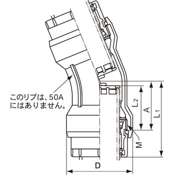 注文コード:82356438 PLSM継手 防食メカニカル継手 22°1/2エルボ - 日本継手(旧:JFE継手)