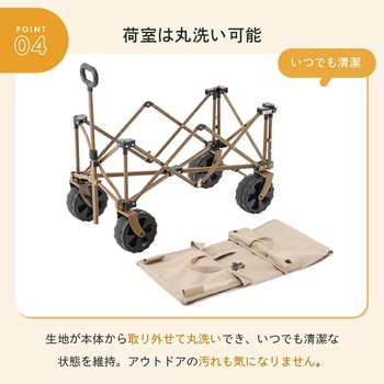 注文コード:82361268 Tradcanvas 丸洗い長いモノOKキャリーカート - ロゴス