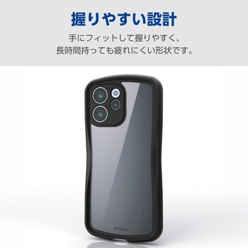 注文コード:82361837 OPPO Reno15 A ケース ハイブリッド カバー 衝撃吸収 ストラップホールシート付 Grippy 極限保護 - エレコム