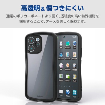 注文コード:82361837 OPPO Reno15 A ケース ハイブリッド カバー 衝撃吸収 ストラップホールシート付 Grippy 極限保護 - エレコム