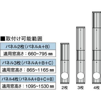 注文コード:82370395 SS(スポットエアコン)排気用窓パネルセット - スイデン