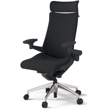 注文コード:82440586 アクトチェア エクストラハイバック 可動肘 ハンガー ランバーサポート付 アルミミラー脚 クロスPS ナイロンキャスター<配送時組立サービス付> イトーキ