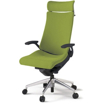 注文コード:82442020 アクトチェア エクストラハイバック 固定肘 ハンガー ランバーサポート付 アルミミラー脚 クロスPS ナイロンキャスター<配送時組立サービス付> イトーキ