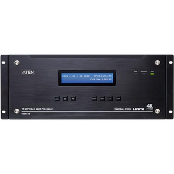 注文コード:82469628 16入力8出力 モジュール式HDMIビデオウォールプロセッサー(4K対応、4Uサイズ) - ATEN