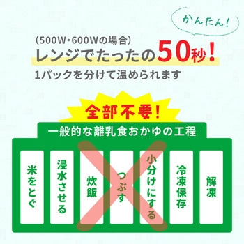 注文コード:82470845,82470888,82471351 赤ちゃんのやわらかパックごはん 7ヵ月 - ピジョン