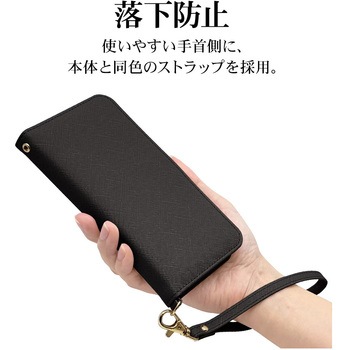 注文コード:82472218,82472297,82472349 iPhone17 ハンドストラップ手帳ケース - ラスタバナナ