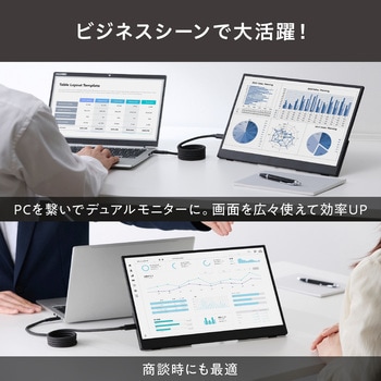 注文コード:82510551 ポータブルモニター 15.6インチ マグネットケーブル - アイリスオーヤマ