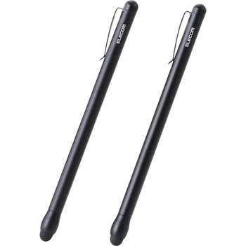 注文コード:82511366 タッチペン 2本入り スマホ/タブレット対応 スタイラスペン シリコンペン先 極細・軽量 スリム クリップ付 - エレコム