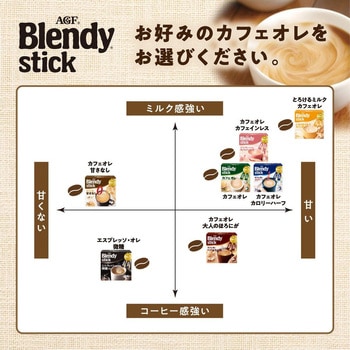 注文コード:82513606 AGF ブレンディ スティック カフェオレやすらぎのカフェインレス 70本 - 味の素AGF(旧:味の素ゼネラルフーヅ)