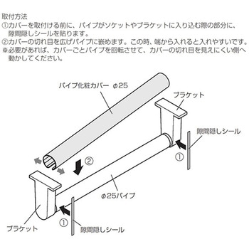 注文コード:82548071,82548080 パイプ化粧カバーΦ25 - アトムリビンテック