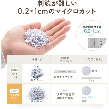 注文コード:82548615 シュレッダー 電動 クロスカット - サンワダイレクト