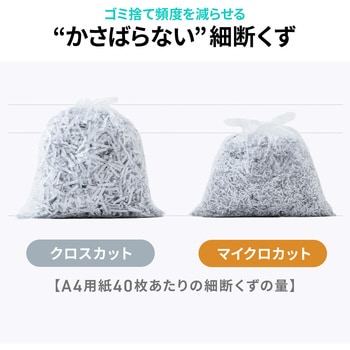 注文コード:82548658 シュレッダー 電動 マイクロカット - サンワダイレクト