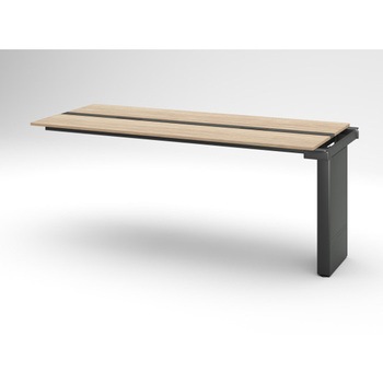 注文コード:82555079 ハイライン ベンチテーブル 天板カラーT 両面タイプ 連増セット W2400×D1000<配送時組立サービス付> イトーキ