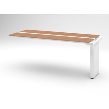 注文コード:82555097 ハイライン ベンチテーブル 天板カラーT 両面タイプ 連増セット W2400×D1000<配送時組立サービス付> イトーキ