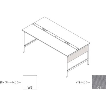 注文コード:82571118 ハイライン 幕板 サイド用ショート 両面用 D900用 布地C<配送時組立サービス付> イトーキ