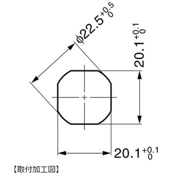注文コード:82613530 ステンレス鋼製T型ハイジェニックハンドル100-9313 - LAMP(スガツネ工業)