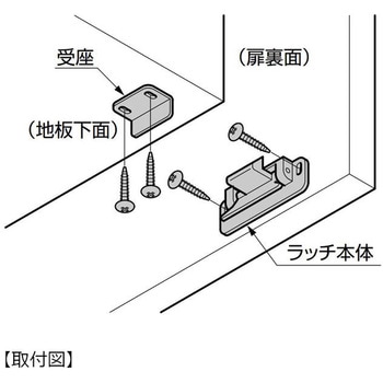 注文コード:82615840 (140047143)LL-66BLレバーラッチ - LAMP(スガツネ工業)