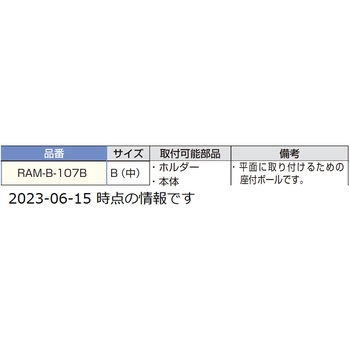 注文コード:82621869,82625335 マウンティングシステム変形座付ボール - LAMP(スガツネ工業)