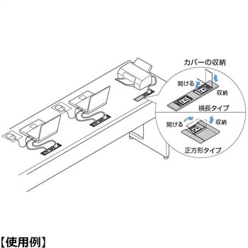 注文コード:82622490 デスクトップマルチタップDML型、DMS型 - LAMP(スガツネ工業)
