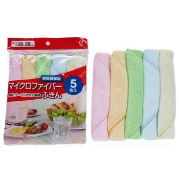 注文コード:82673538 マイクロファイバーふきん 5枚入 - オカザキ