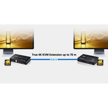 注文コード:82713359 USB HDMI Cat 6 KVMエクステンダー(4K60p @ 70m) - ATEN