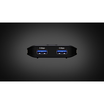 注文コード:82713368 PC3台用 USB3.2 Gen1切替器(5Gbps、2デバイス分岐接続) - ATEN