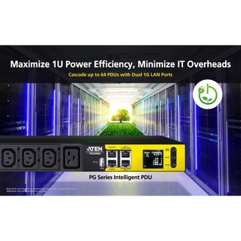注文コード:82713481,82713499 電源計測機能搭載ラックマウントPDU(1U/30A/8ポート) - ATEN